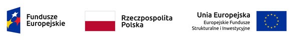 Banner przedstawia logo Funduszy Europejskich oraz flagi Polski i Unii Europejskiej