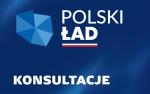 Napis: Polski Ład Konsultacje