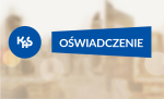 Grafika z napisem oświadczenie.