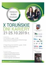 Plakat informacyjny X Toruńskie Dni Kariery